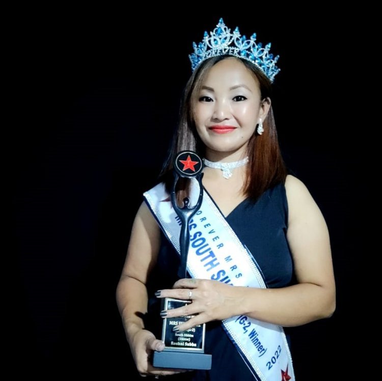 Roshni Subba from South Sikkim got the City Winner title in Forever Miss, Mrs, and Teen 2022 Season 2 in G2 category